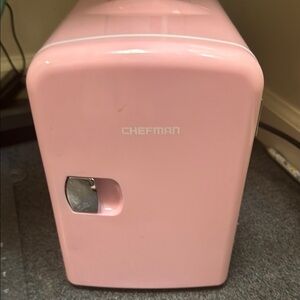 Chefman pink mini fridge
